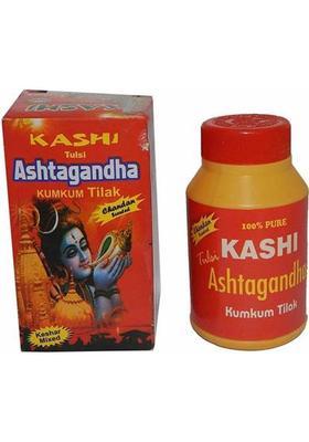 Shopping Base Kashi Tulsi Ashtagandha Kumkum Tilak Pure Chandan for God Pooja-Path Pack of 2 Prayer Kit