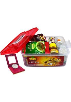ME&YOU Navratri Complete Pooja Kit | Pooja Kit for Hawan with Silver Coin IZ23-13 Prayer Kit