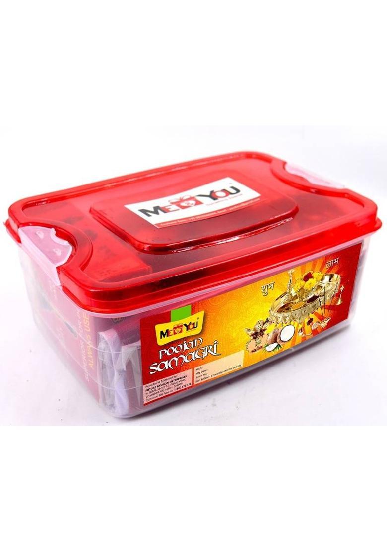 ME&YOU Special Pooja Kit with 25 Items - Pooja Items for Ganesh Chauth, Dussehra Prayer Kit - Indya