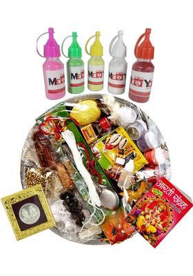 ME&YOU Pooja Items for Special Festivals | Puja Kit with 34 Samagri Item Prayer Kit
