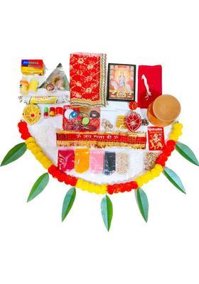 Ayodhya Bhakti Navratri Puja Samagri Kit !! avaratri Puja Box !! Durga Pujan Samagri !! Navratri Pooja Samagri !! Navratri Puja Kit !! Durga Asthmi Kit !! Durga Puja Kit !! Pooja Kit !! 35 Plus Content ! Prayer Kit