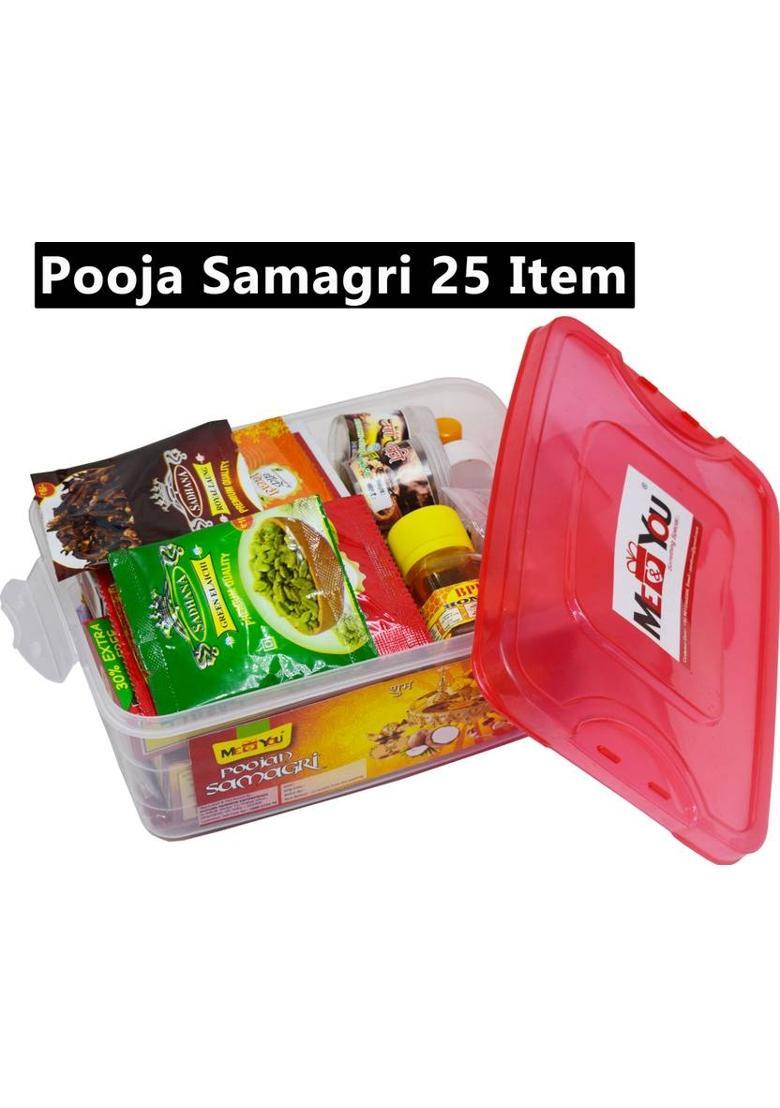 ME&YOU All In One Pooja Kit with 25 Items - Pooja Items for Special Festivals Prayer Kit - Indya