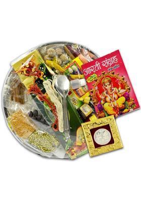 ME&YOU Pooja Kit for Navratri, Diwali,Dhanteras | Festival Pooja Thali Set Prayer Kit