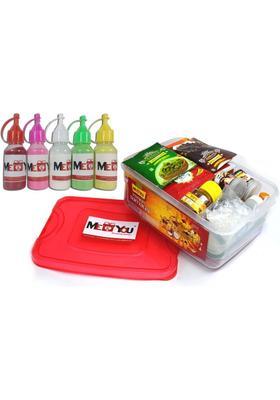 ME&YOU Pooja Kit for Hawan | Navratri Complete Pooja Kit with Squeeze Rangoli SG-21 Prayer Kit