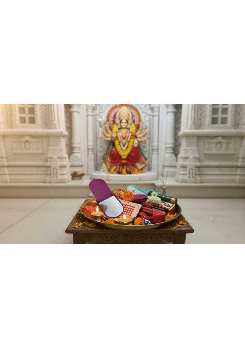 anilStore Mata Rani 16 Shringaar for Navratri, Kirtan, Jagran, Mata ki Chowki Prayer Kit - Indya