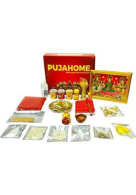 pujahome New Office Opening Puja Samagri Kit (Pack of 24 Items) Prayer Kit
