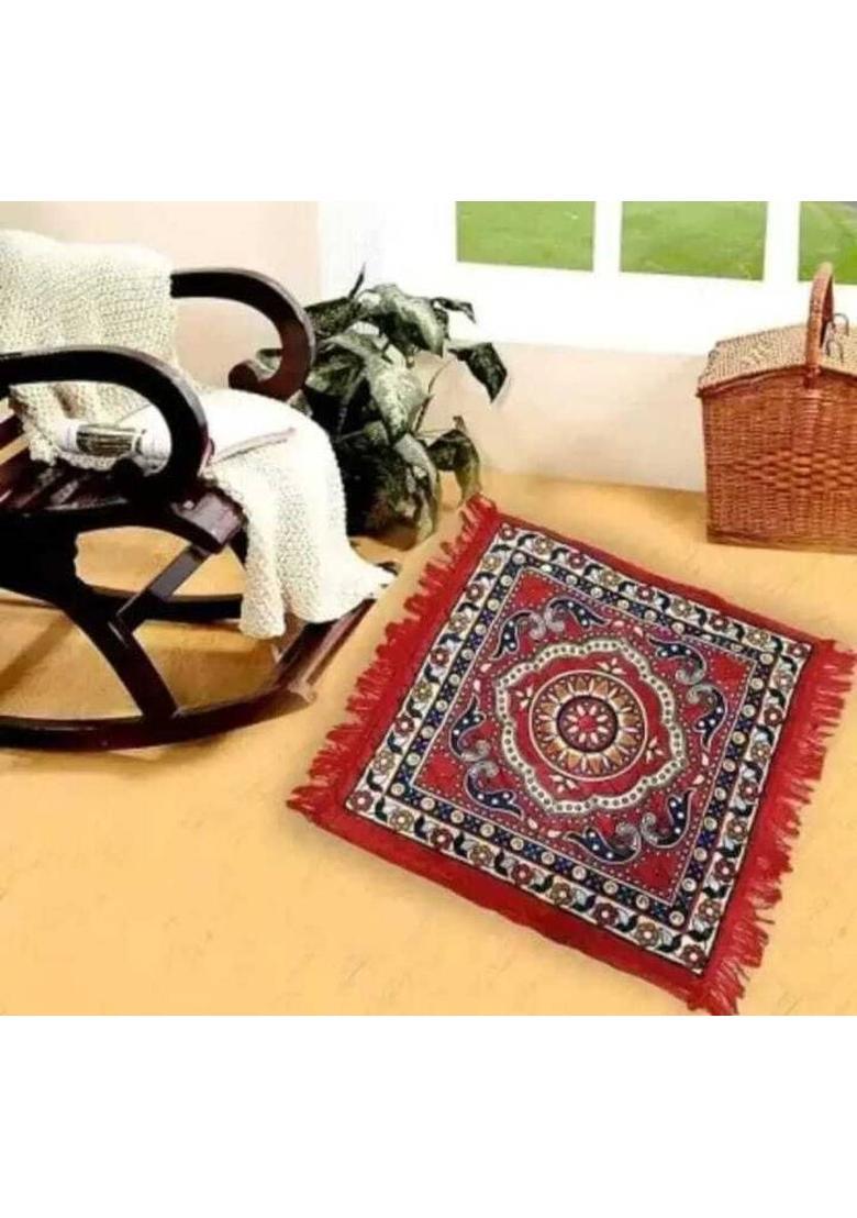 YS Creation Puja Prayer Mat for Sitting in Pooja Room, Mandir and Festive Occasions-007 Prayer Kit - Indya