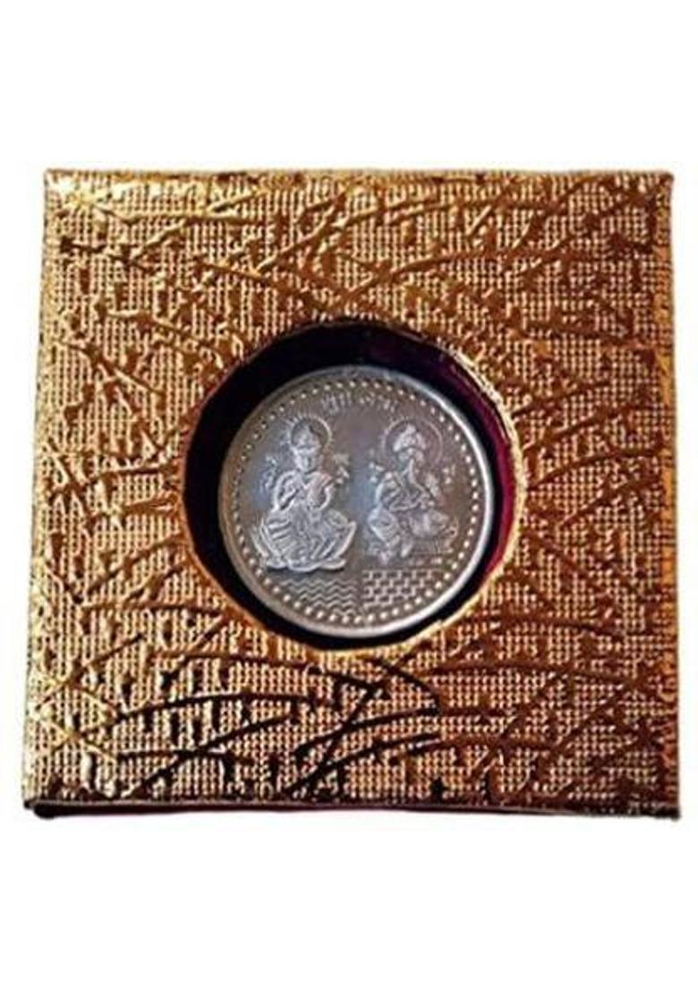 Siya Creation Laxmi-Ganesh Coin silver for Deepawali Puja Diwali Pooja Prayer Kit - Indya