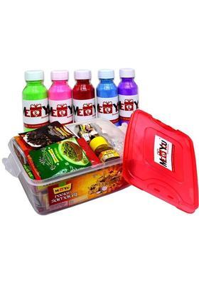 ME&YOU Pooja Kit for Navratri Poojan, Pooja Samagri with Rangoli Pack, Puja Samagri for Navratri, Diwali Pujan Samagri Pack, ( Pooja Kit, Rangoli Pack) Prayer Kit