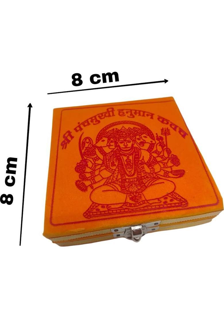 riyo Shri Panchmukhi Hanuman Kavach Pooja Box | Spiritual Protection Yantra Brass Yantra&nbsp;&nbsp;(Pack of 1) - Indya