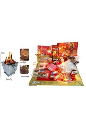 Sprha Navratri Puja samagri kit , Photo n Hawan Cup ( 35 Items) Prayer Kit