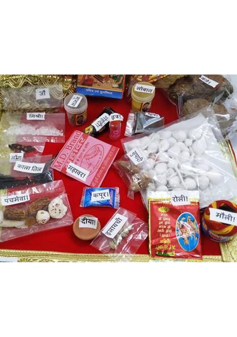 Sprha Navratri Pooja samagri kit ( 34 Items)II Pooja Item II Prayer Kit - Indya