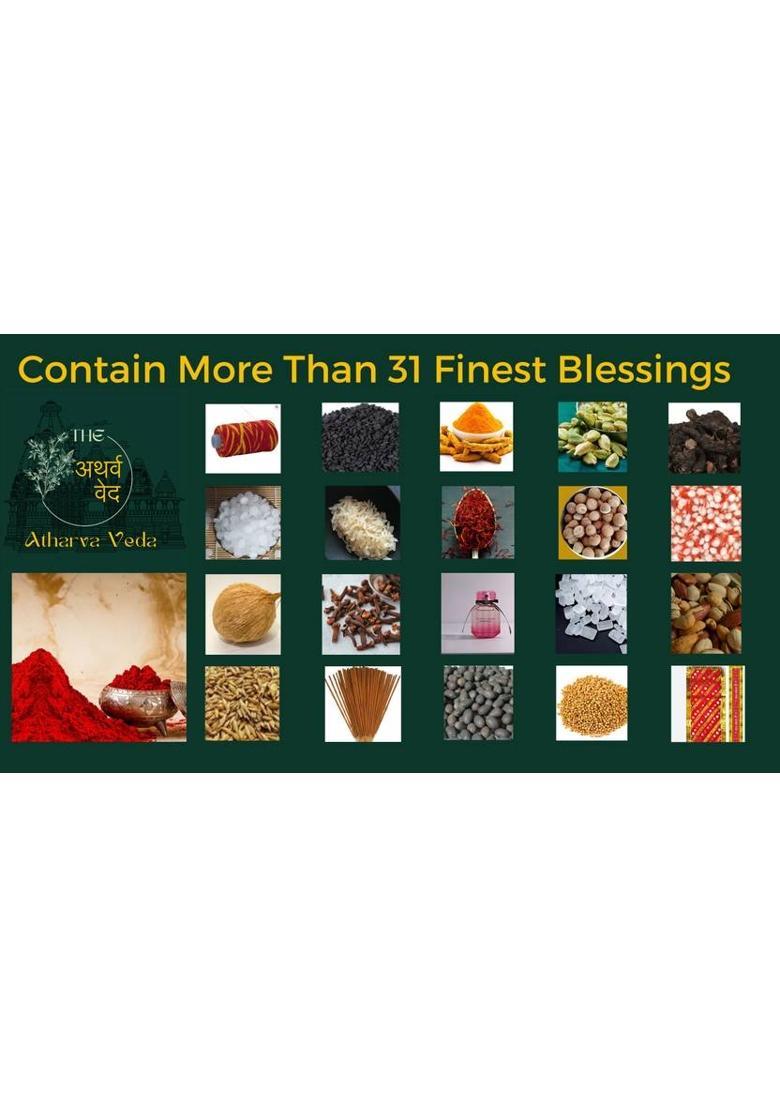 The Atharva-veda 31+ Complete Heavy Pooja Kit For Every Pooja Navratri, DIWALI, Laxmi pujan more Prayer Kit - Indya