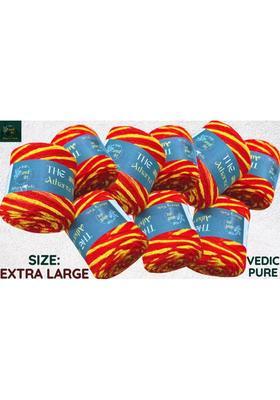 The Atharva-veda 9 Red Saffron Rakshasutra, Religious MOLI, KALAVA, MAULI Sacred Thread- Size XXL&nbsp;&nbsp;(250 g)