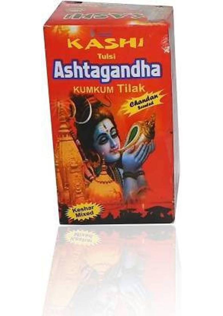 KanthiMala Kashi Tulsi Ashtagandha Kumkum Tilak Pure Chandan Sandalwood for God Pooja Paath Prayer Kit (125 Gram) - Indya