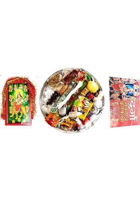 Sprha Navratri Puja samagri kit, Mata photo n steel plate (35 Pieces) Prayer Kit
