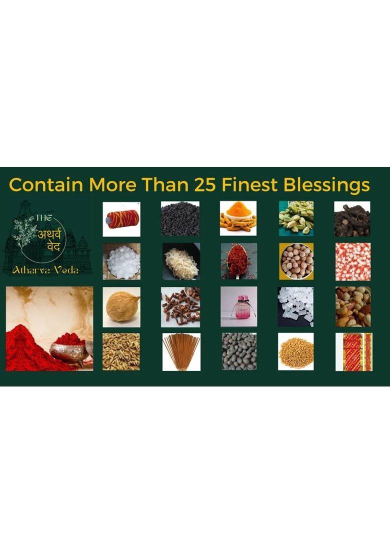 The Atharva-veda 25+HEAVY POOJA Kit, Navratri Pooja Item, DIWALI Laxmi pujan set, Dasara Festival Prayer Kit - Indya