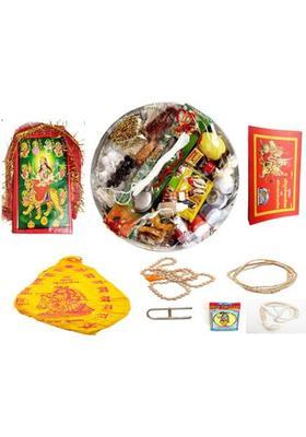 Sprha Navratri Puja samagri , Japa mala kit ,Mata photo n plate (39 Pieces) Prayer Kit