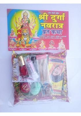 Anima creations1 Mata Rani solah Singar set for Durga Puja/shree durga Navratri Vrat Katha book Prayer Kit