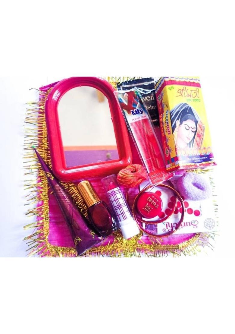Anima creations1 Mata Rani solah Singar set for Durga Puja/shree durga Navratri Vrat Katha book Prayer Kit - Indya
