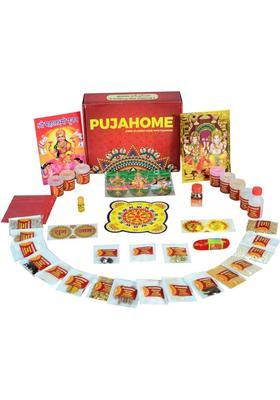 pujahome Diwali Puja Samagri Kit for Mahalakshmi | Puja Samagri Kit (38+ Items) Prayer Kit