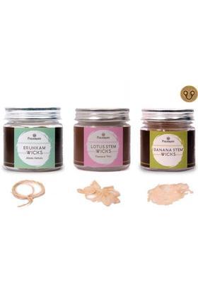 Puyangam Erukkam Wicks - Lotus Wicks - Banana Stem Wicks- 30 Pcs Prayer Kit