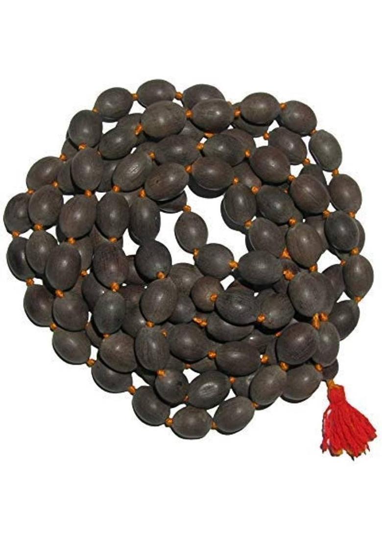 Sourish 108 Big Lotus Seeds Mala | Kamal Gatte Ki Mala | Japa Mala for Laxmi Pooja Prayer Kit - Indya