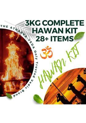 The Atharva-veda Complete Heavy HAWAN Kit, 28+ Vedic Havan Items Perfect for Yag, Hom, Agni Hotra&nbsp;&nbsp;(4 kg)