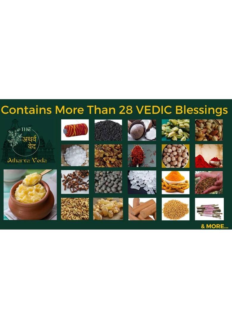 The Atharva-veda Complete Heavy HAWAN Kit, 28+ Vedic Havan Items Perfect for Yag, Hom, Agni Hotra&nbsp;&nbsp;(4 kg) - Indya