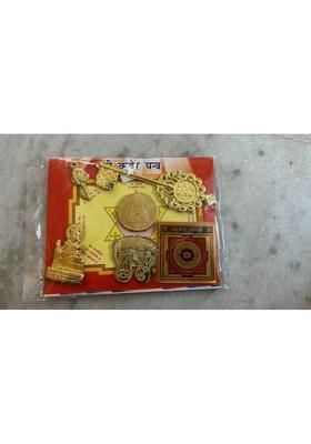 Sugandhim Astro Sampoorna-Dhan-Lakshmi-Kuber-Kit Gold, Brass Yantra&nbsp;&nbsp;(Pack of 1)