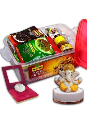 ME&YOU Complete Pooja Kit with Essential Samagri for All Festivals & Rituals Prayer Kit