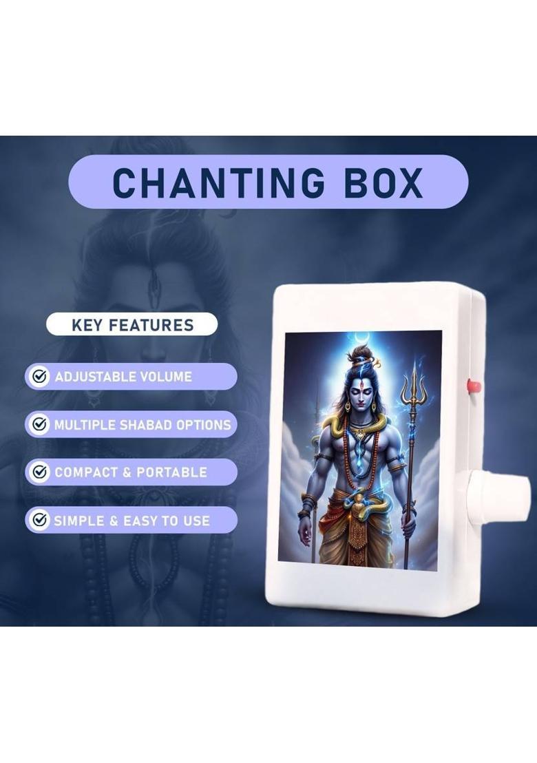 Luthra Creations 35 in 1 Mini LED Mantra Chanting Device/Pooja Bell/ Mantra Device Prayer Kit - Indya