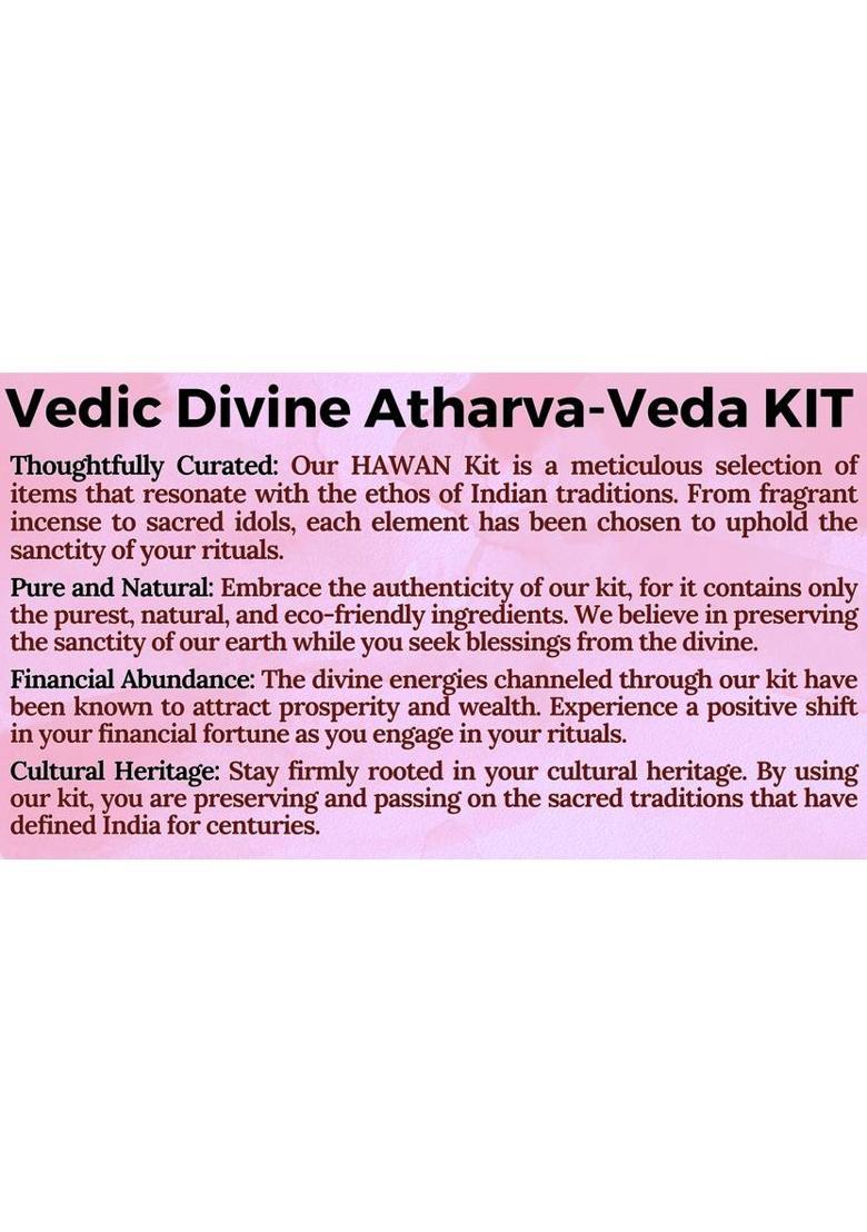The Atharva-veda 21+ Pure Herbal Havan Item for all Yag, Hom, Agni Hotra Complete Heavy HAWAN Kit&nbsp;&nbsp;(2 kg) - Indya