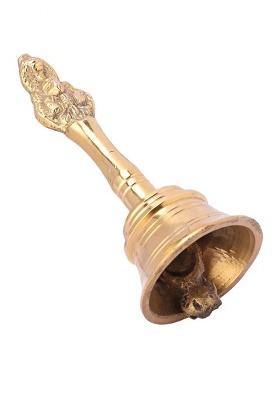 SIYAA SIYAA ;- Traditional Handcrafted Brass Pooja Thali/Aarti Bartan Plate Set Of 3 pcs Brass, Copper  (1 Pieces, Gold)