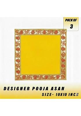 Dreamy Design Used in Pooja rituals Altar Cloth  (Pack of 3)