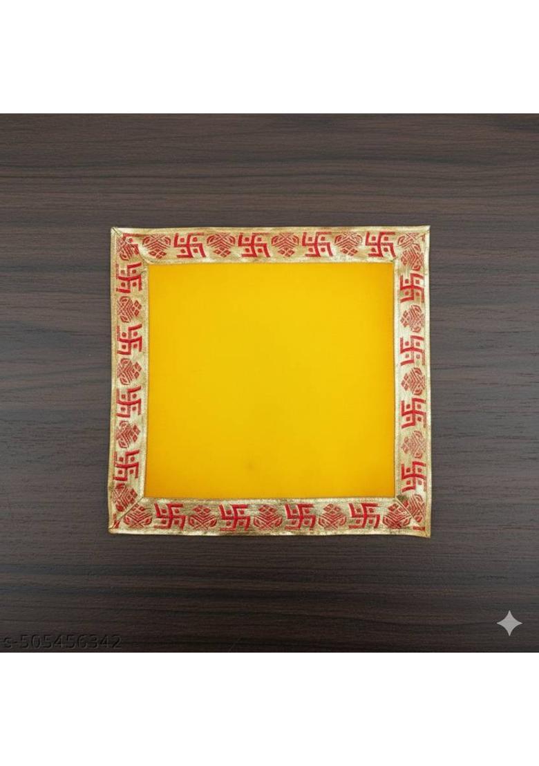 Dreamy Design Used in Pooja rituals Altar Cloth  (Pack of 8) - Indya