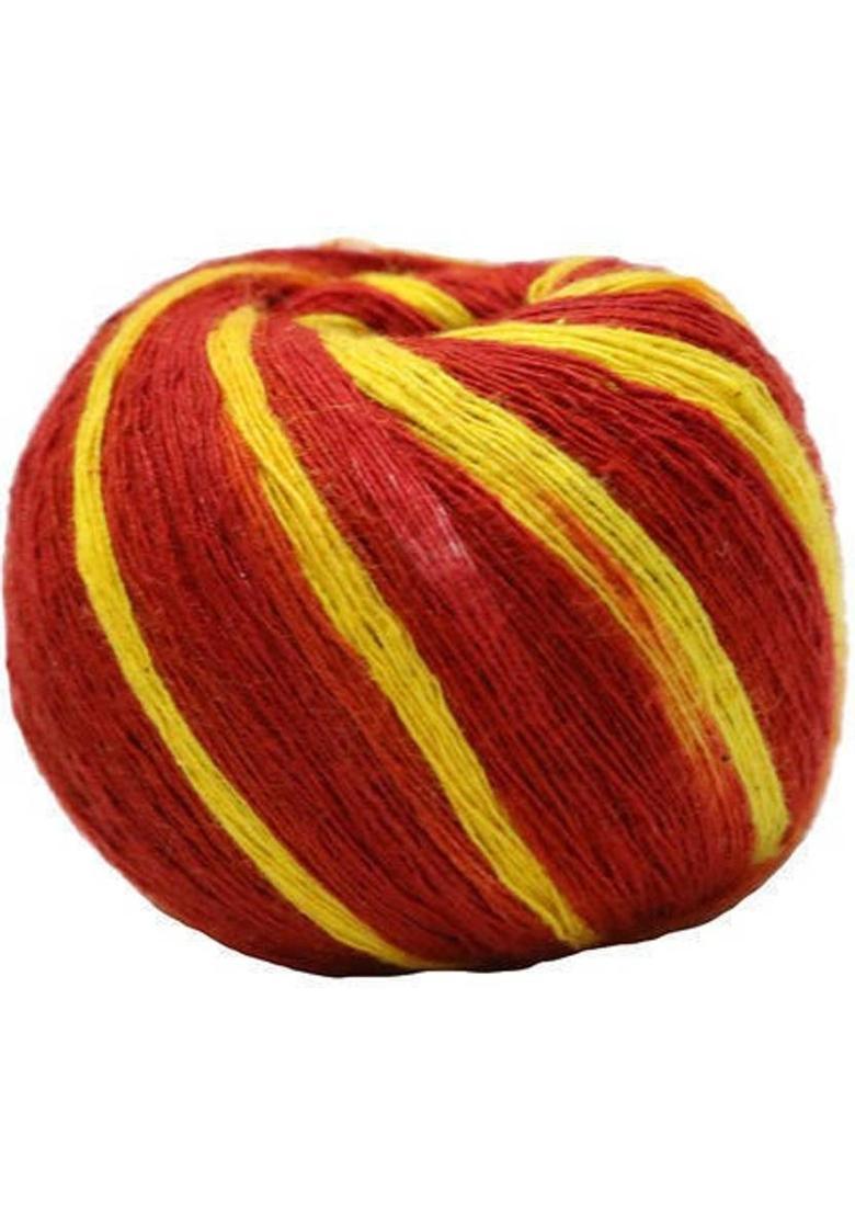 Nothura Round Kacha Dhaga Pack of 20 Red And Yellow Moli Kacha Dhaga Kalawa Raksha Sutra - Indya