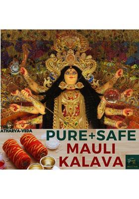 The Atharva-veda 6 Navrtari DIWALI Pooja Red Saffron MAULI Thread, KALAWA, Rakshasutra, Mote Moli Prayer Kit