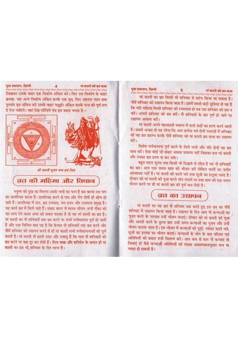 Set Of 11 Maa Kali Vrat Katha Book In Hindi | With Chalisa & Aarti | Powerful Devi Worship For Protection, Strength & Fulfillment  (Paperback, Hindi, Shri Jwala Prasad Verma Ji) - Indya