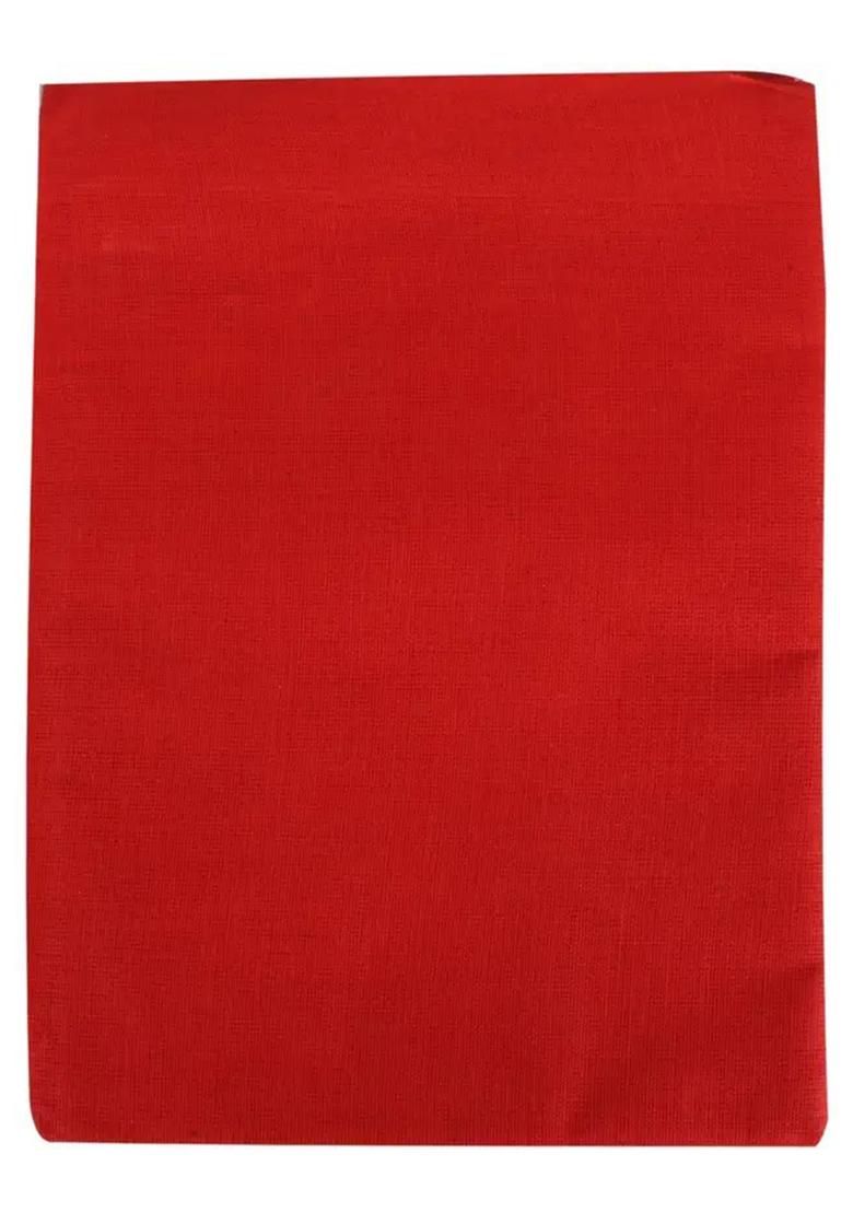 caaspy Cotton Cloth for Puja | 1 x 1 Meter | Goddess Aasan | Pooja Special | 1 Piece|Red | Poojan Samagri Altar Cloth - Indya