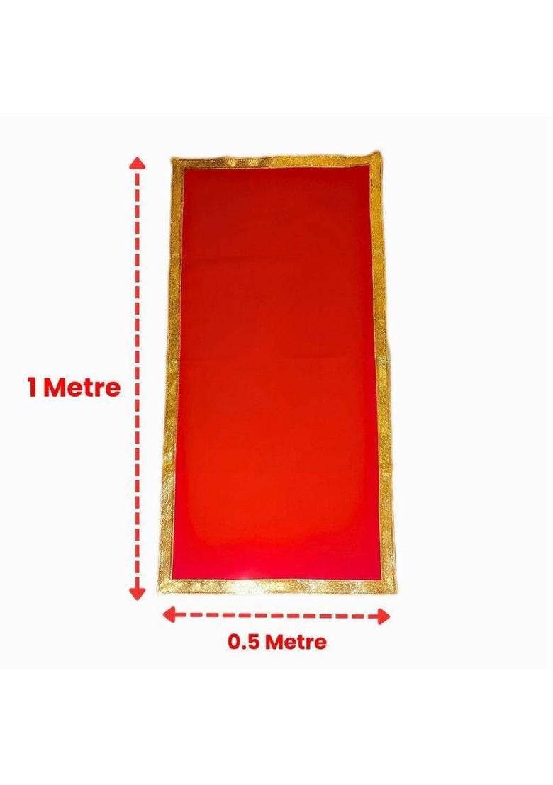 Prabhu Ji Mart Hindu festival pooja cloth pooja asan altar cloth Altar Cloth  (Pack of 2) - Indya