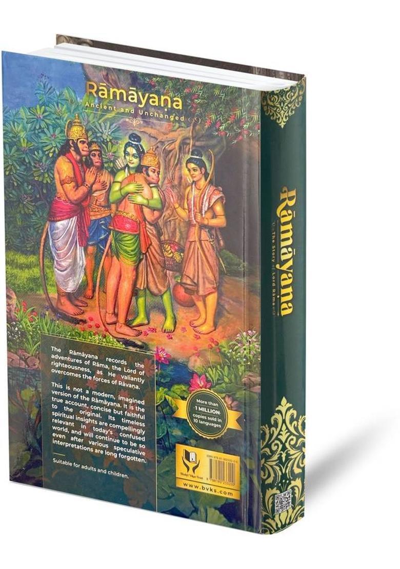 Valmiki Ramayana English Book (Hardcover),The Story Of Lord Shri Ram,Ramayan Katha Granth With Complimentary Super Chandan Agarbatti Sticks,Spiritual Combo For Puja, Meditation & Gift  (Hardcover, His Holiness Bhakti Vikasa Swami) - Indya