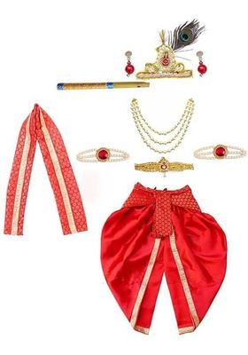 Sanskriti Styles Krishna Costume with Accessories Kids Costume Wear