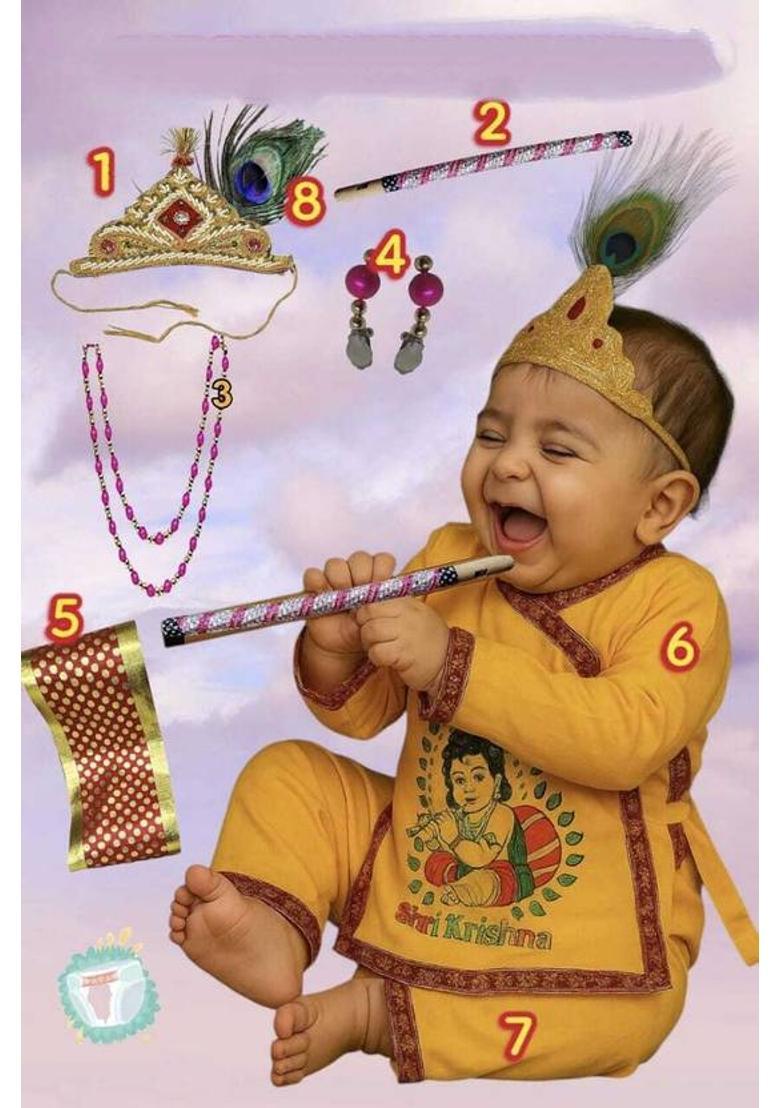 Gopala Shri Krishna Kids Costume Wear - Indya