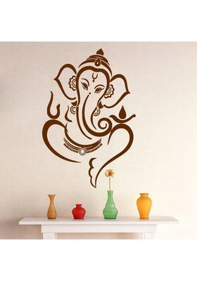 Decor Villa 58 cm Decor villa Ganesh ji Wall Decal & Sticker Self Adhesive Sticker  (Pack of 1)