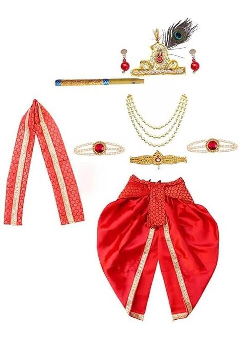 Dresstoipress Krishna Costume with Accessories Kids Costume Wear - Indya