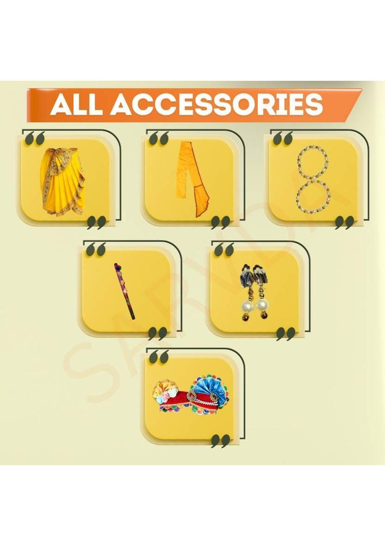 sarvda Krishna Dress Set for Kids | Janmashtami Kanha Costumes Kids Costume Wear - Indya