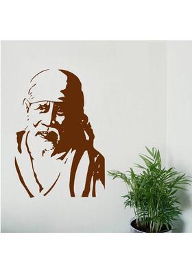 Decor Villa 50 cm Decor villa Sai Baba Wall Decal & Sticker Self Adhesive Sticker  (Pack of 1)
