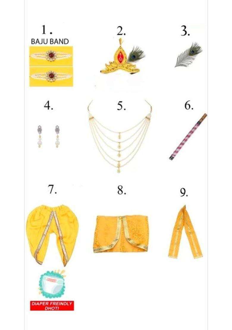 Divinetide Kishna Ji Kids Costume Wear - Indya