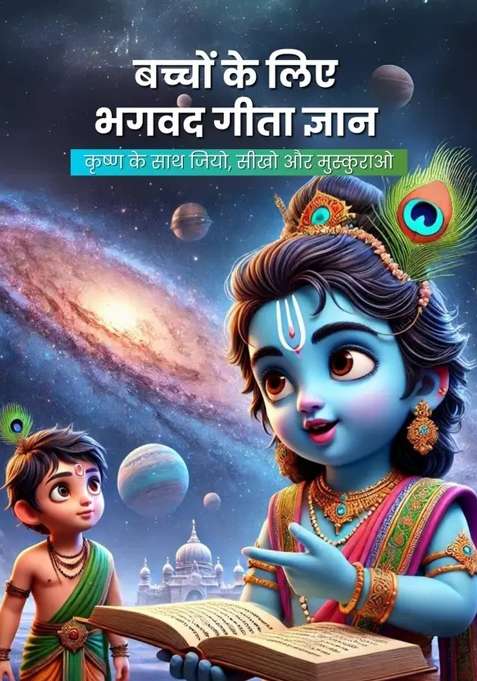 Illustrated Bhagavad Gita for Kids - 100 GSM High-Quality Color Pages | Learn Krishna's Wisdom Through Stories & Rhymes | Spiritual Book for Children 3+ | Perfect Gift for Young Learners | Hindi Edition  (Paperback, Kiddos Intellect)